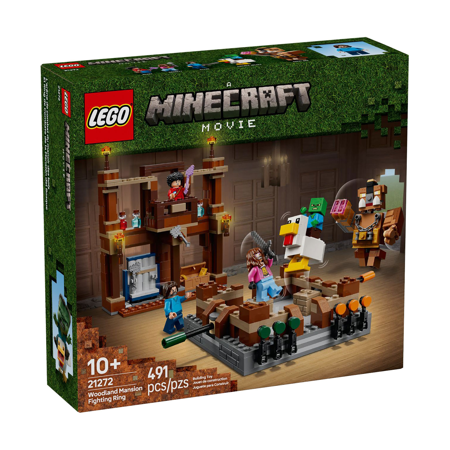 Конструктор LEGO Minecraft Бійцівський ринг у лісовому маєтку, 491 деталь, від 10 років (21272)