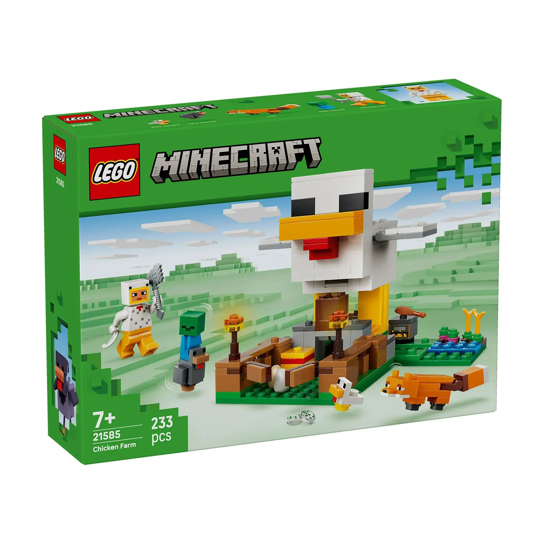 Конструктор LEGO Minecraft Куряча ферма, 233 деталі, від 7 років (21585)