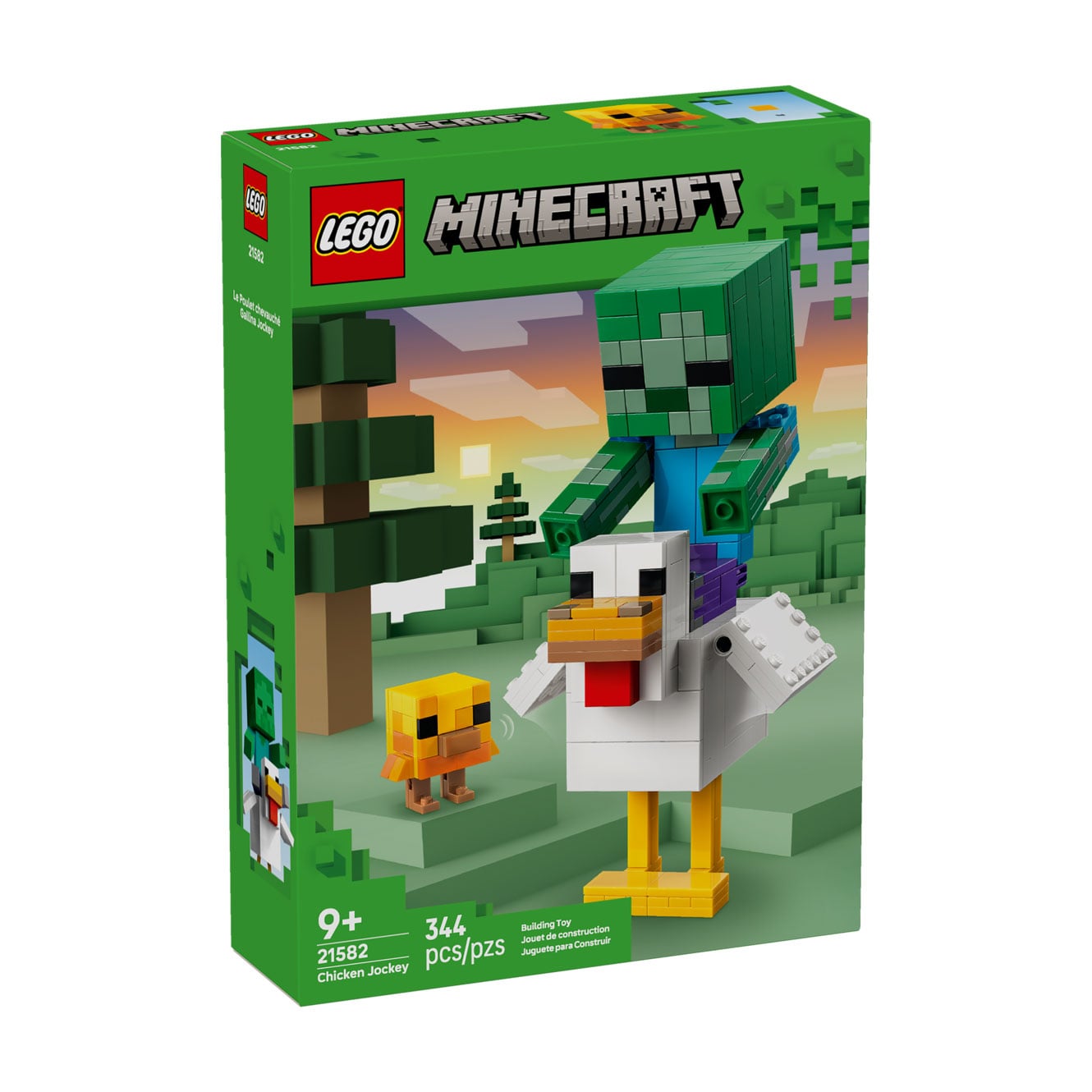 Конструктор LEGO Minecraft Курячий Жокей, від 9 років, 344 деталі (21582)