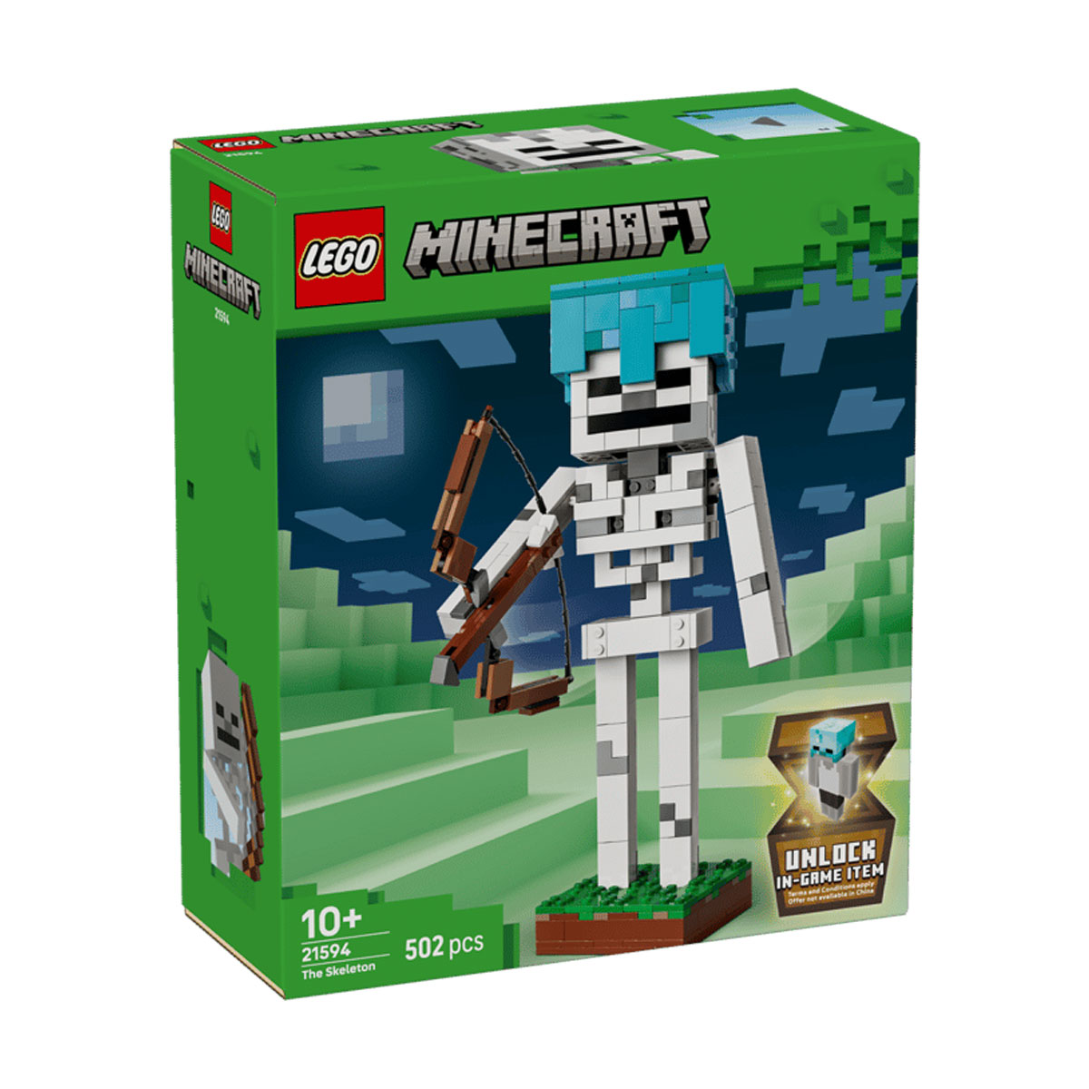Конструктор LEGO Minecraft Скелет, 502 деталі, від 10 років (21594)