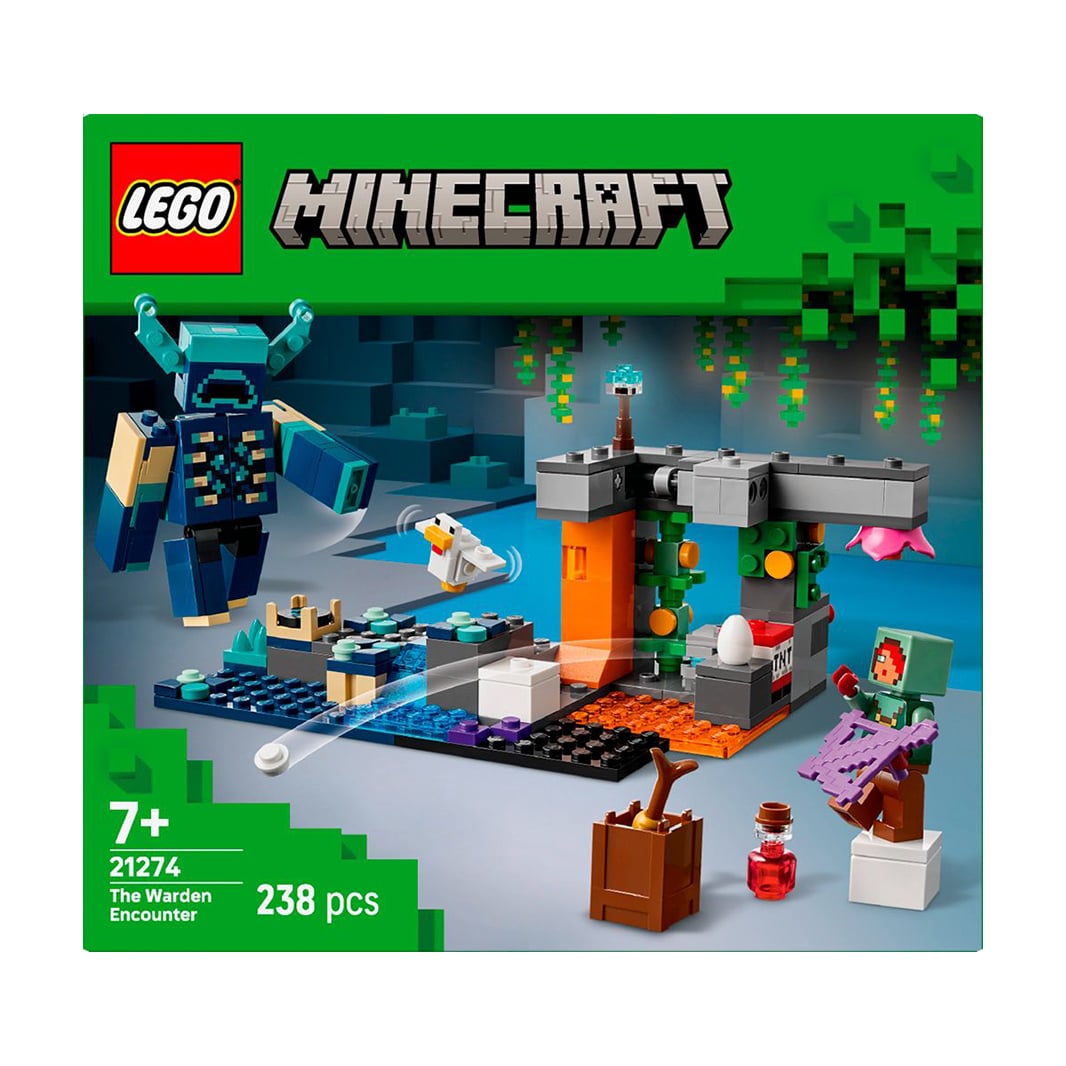 Конструктор LEGO Minecraft Зустріч із Боронителем, 238 деталей, від 7 років (21274)
